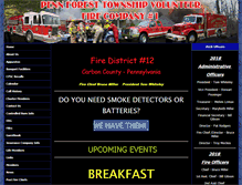Tablet Screenshot of pennforestfire.com